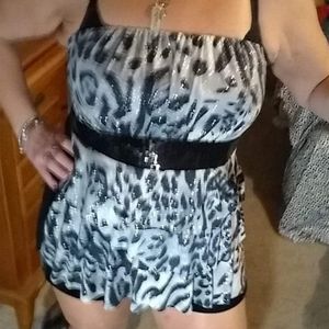Leopard dress Tube top